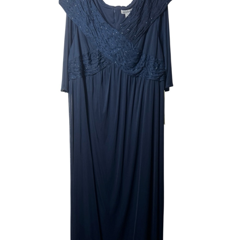 Jessica London Midnight Blue Embellished Dress